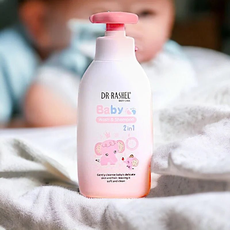 Dr Rashel 2-in-1 Baby Wash and Shampoo, Tear-Free (500ml)