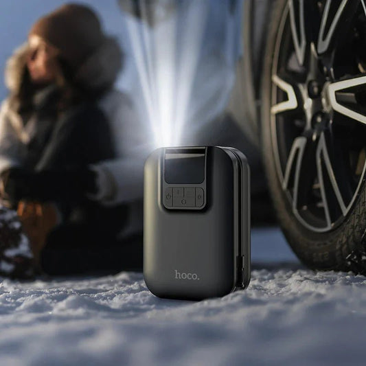 Hoco S53 Portable Air Pump with Car Jump Starter (10000mAh)