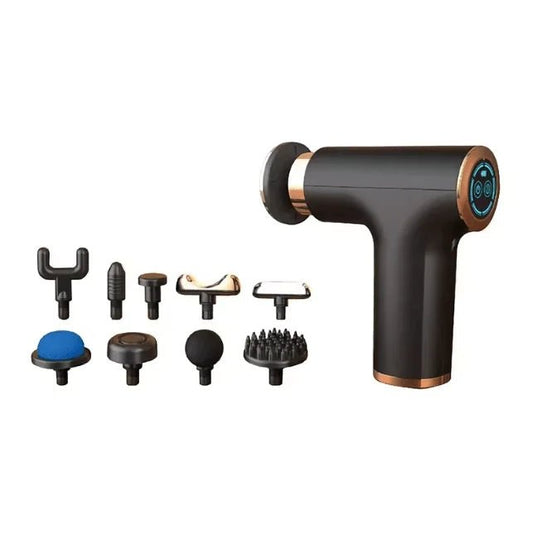 Heat and Cold Muscle Massage Gun with 4 Heads (FH-820)