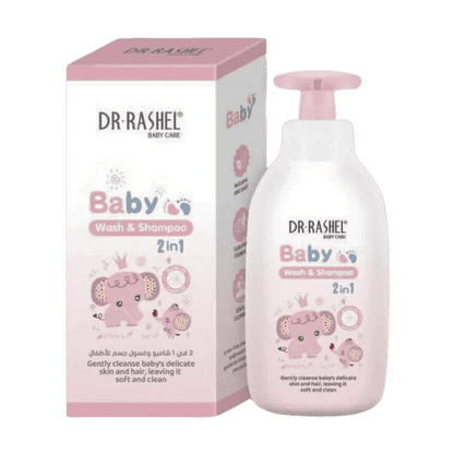 Dr Rashel 2-in-1 Baby Wash and Shampoo, Tear-Free (500ml)