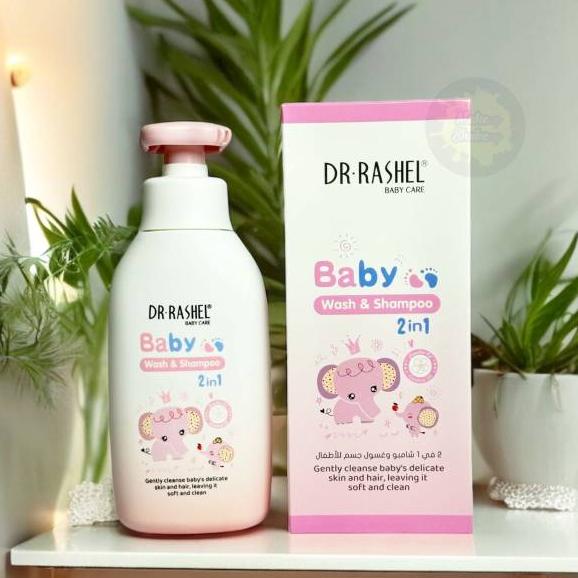 Dr Rashel 2-in-1 Baby Wash and Shampoo, Tear-Free (500ml)